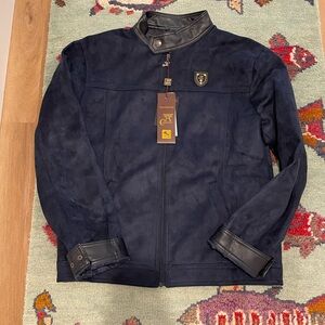 Armani Collezioni Vintage Suede Leather Jacket Made in Italy Brand new with tags